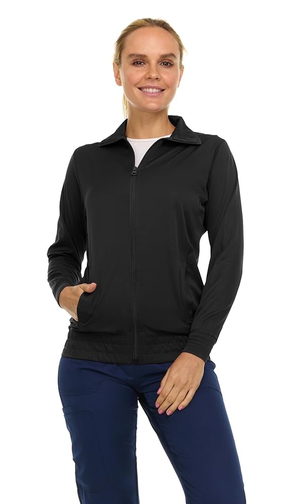 YAZAKIETC２．０ Amazon.com: MediChic Scrub Jackets for Woman, Zip Front